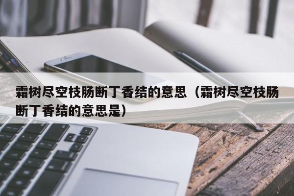 霜树尽空枝肠断丁香结的意思（霜树尽空枝肠断丁香结的意思是）